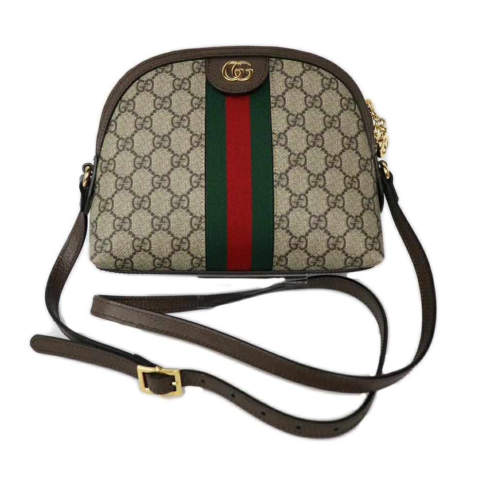 Gucci Small Ophidia Rounded Top Shoulder Bag GG Supreme canvas Web